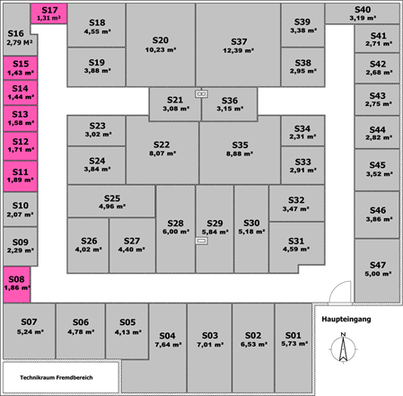 Plan Lagerboxen XS
